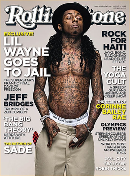 Lil Wayne & All His Tattoos Cover Rolling Stone. February 4, 2010 by Danny 
